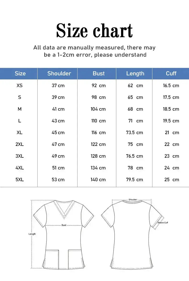 Unicorns on pink scrub top