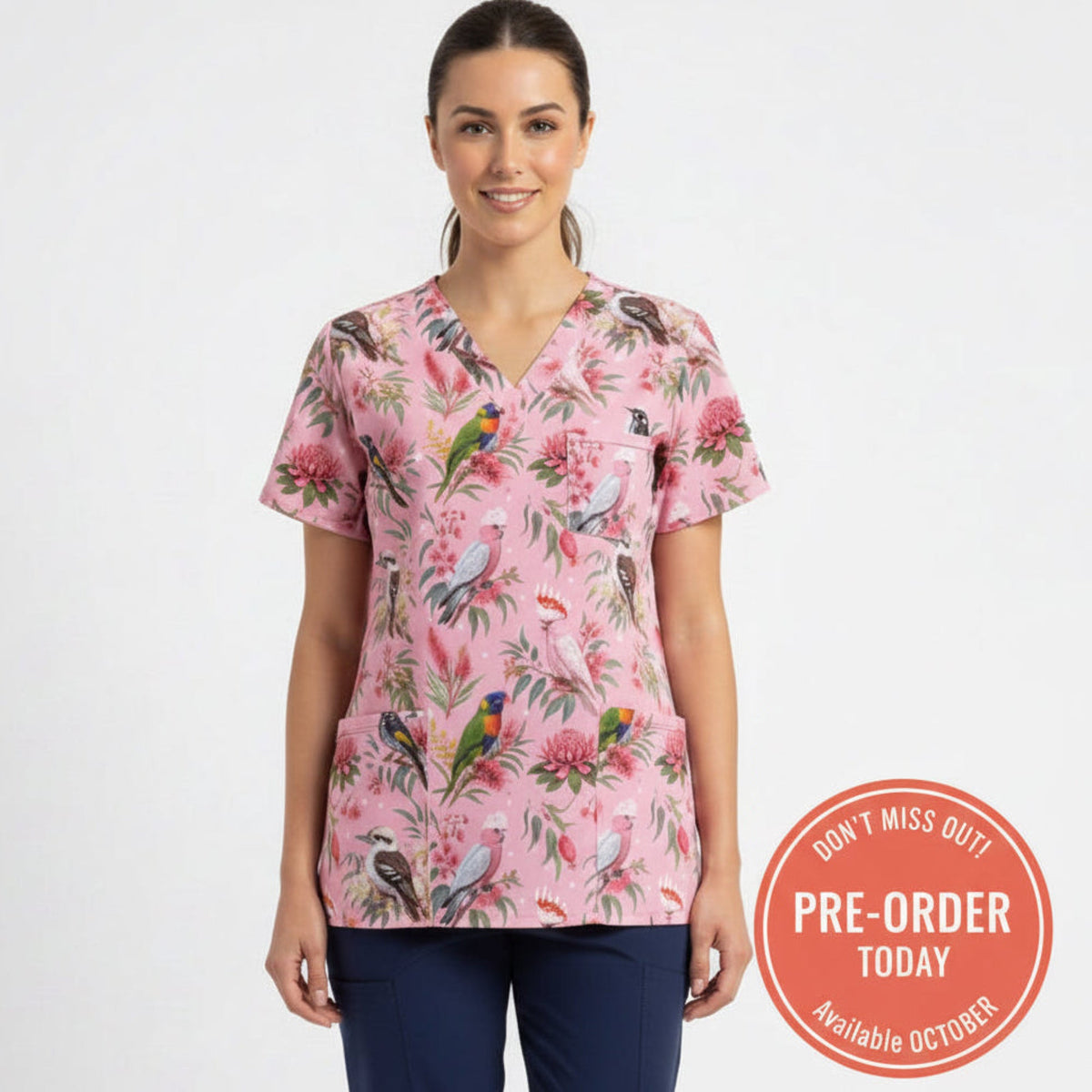 Auzzie birds scrub top (Copy 2)