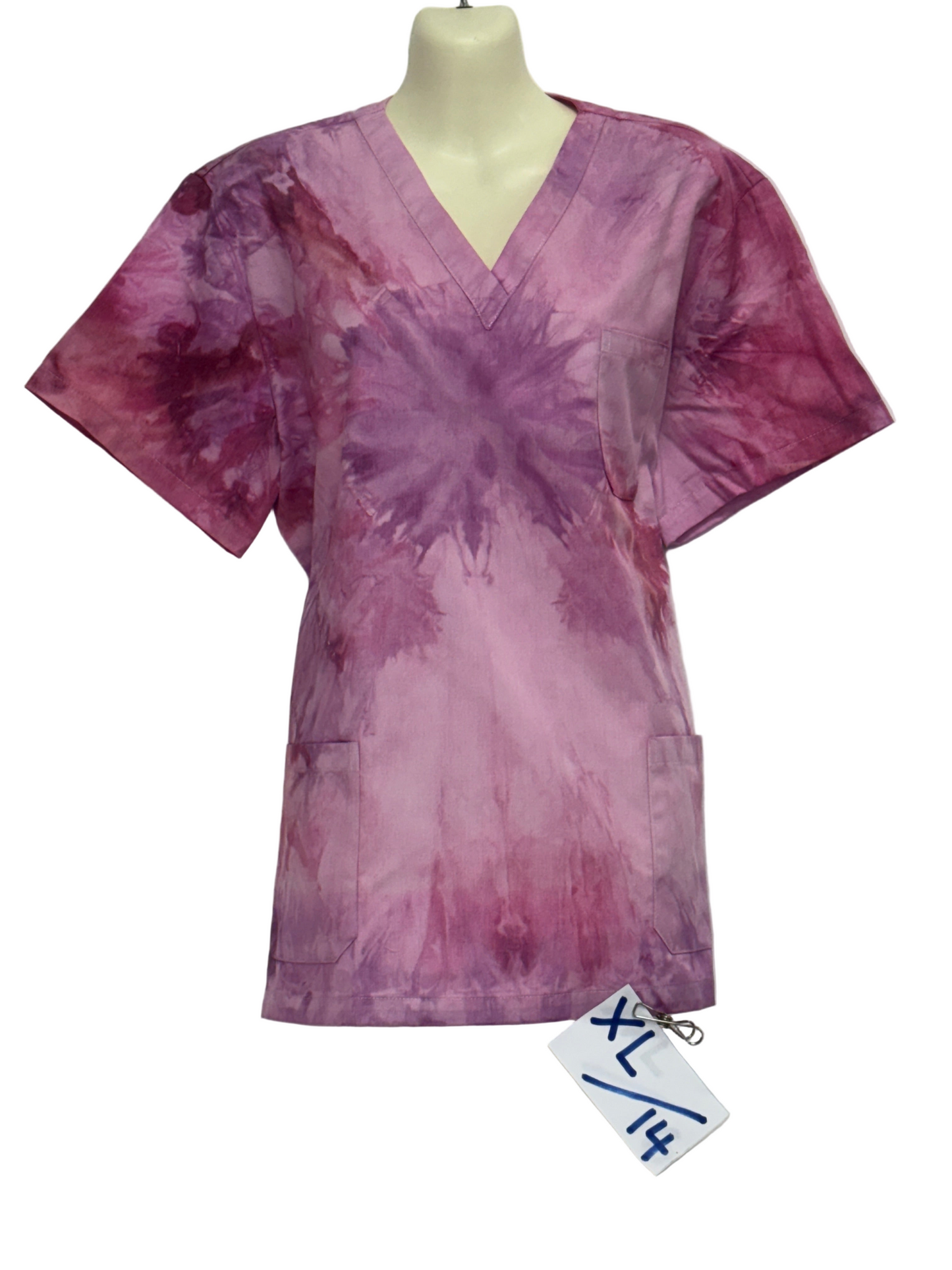 Purple pash scrub top