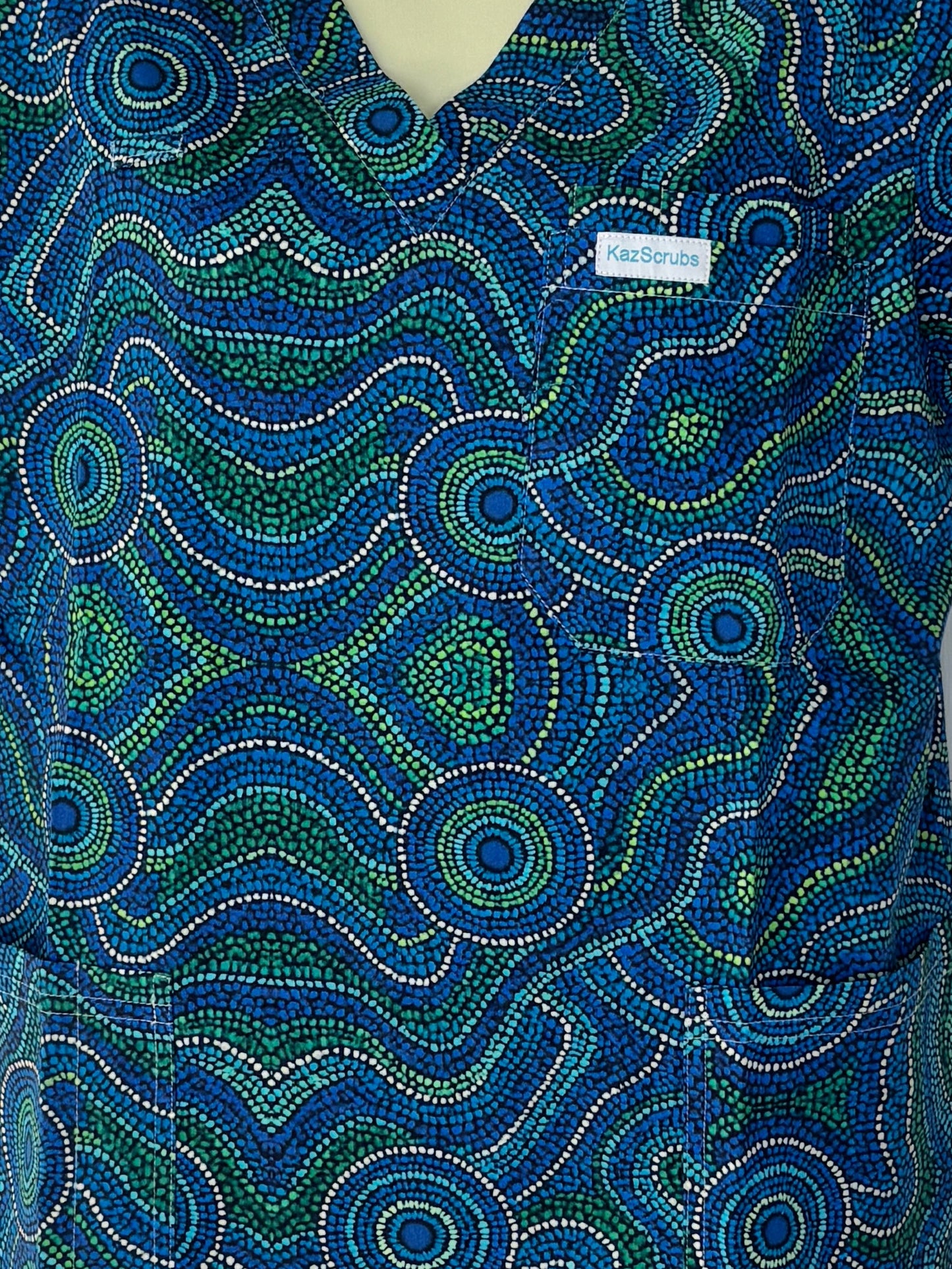 The lay of the land scrub top