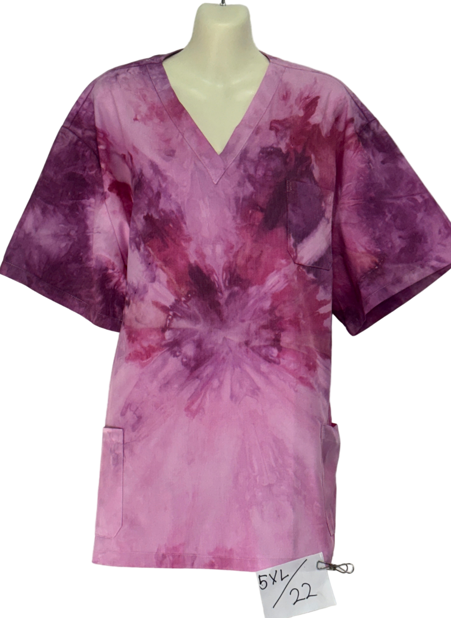 Purple pash scrub top