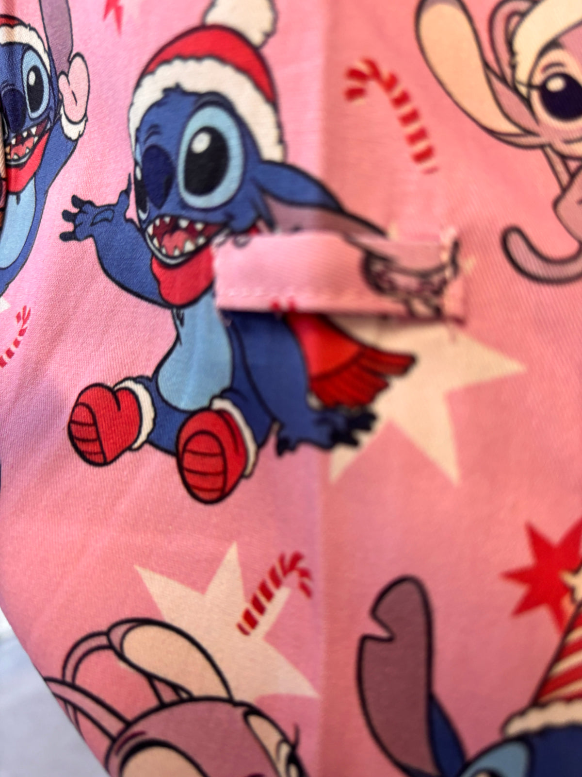 Christmas love with stitch scrub top