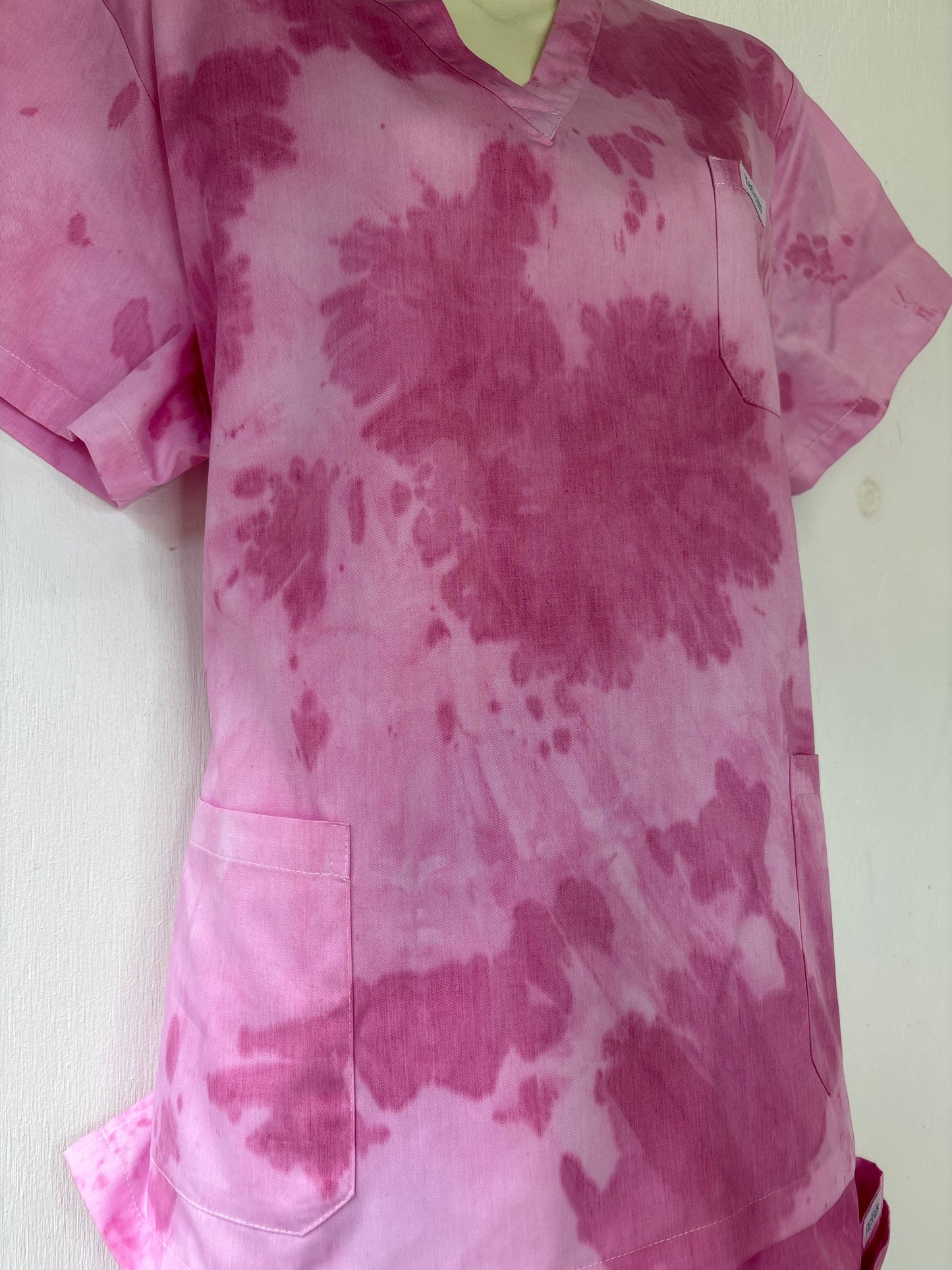 Pink on pink scrub set