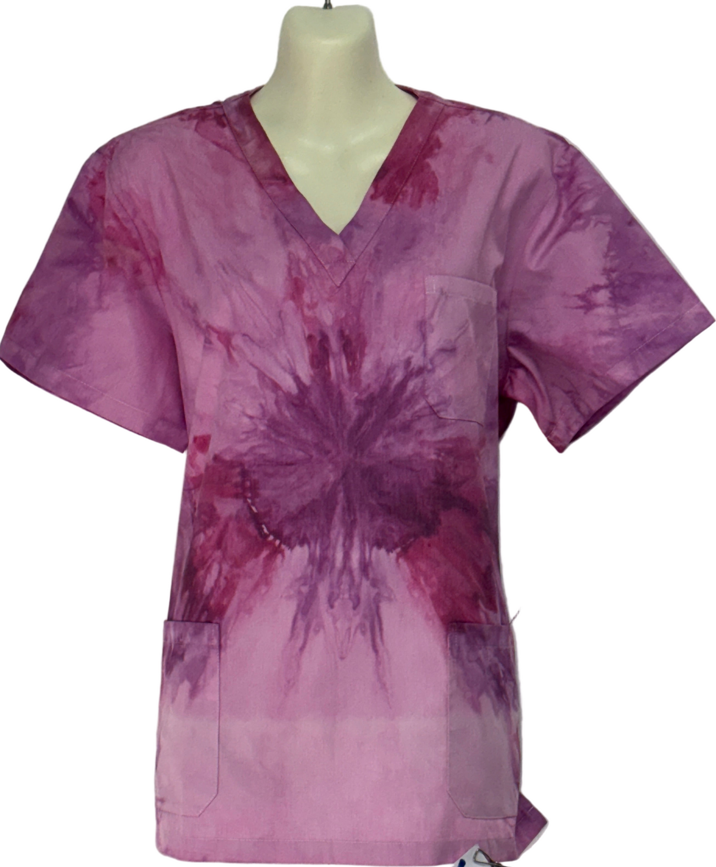 Purple pash scrub top