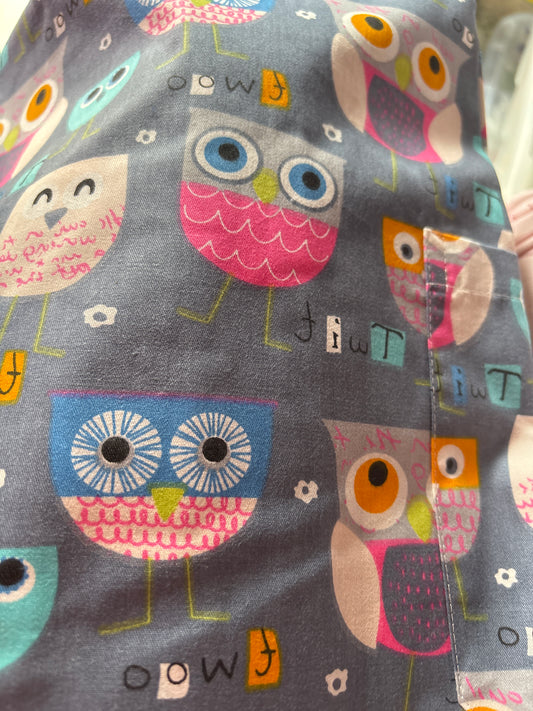 Lover of owl scrub top