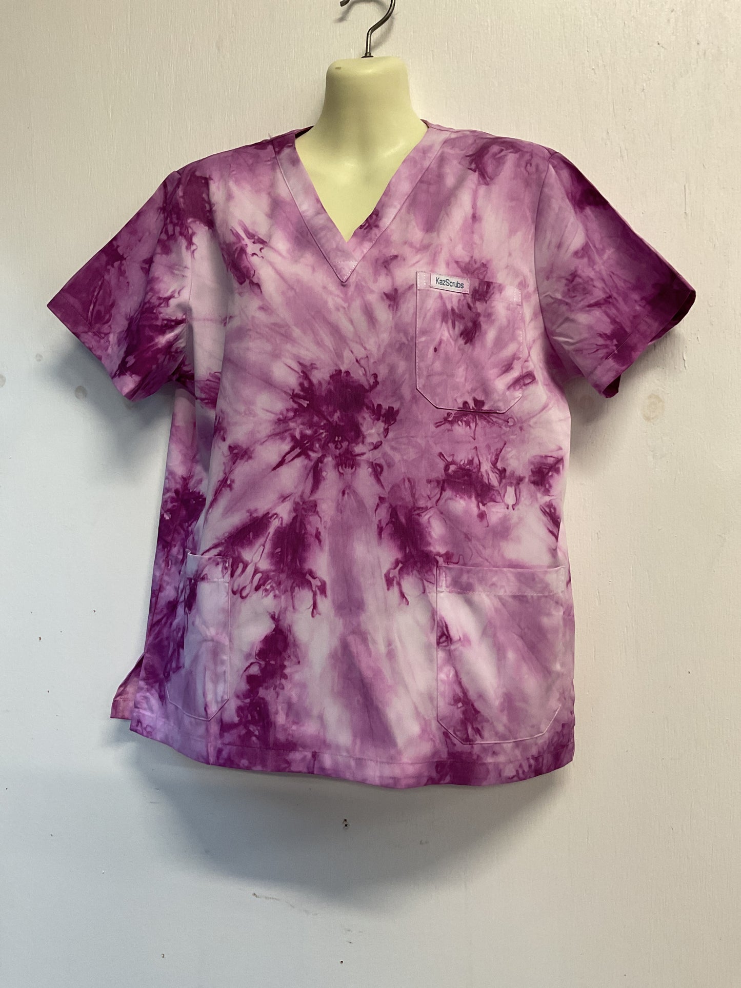 Purple pash scrub top