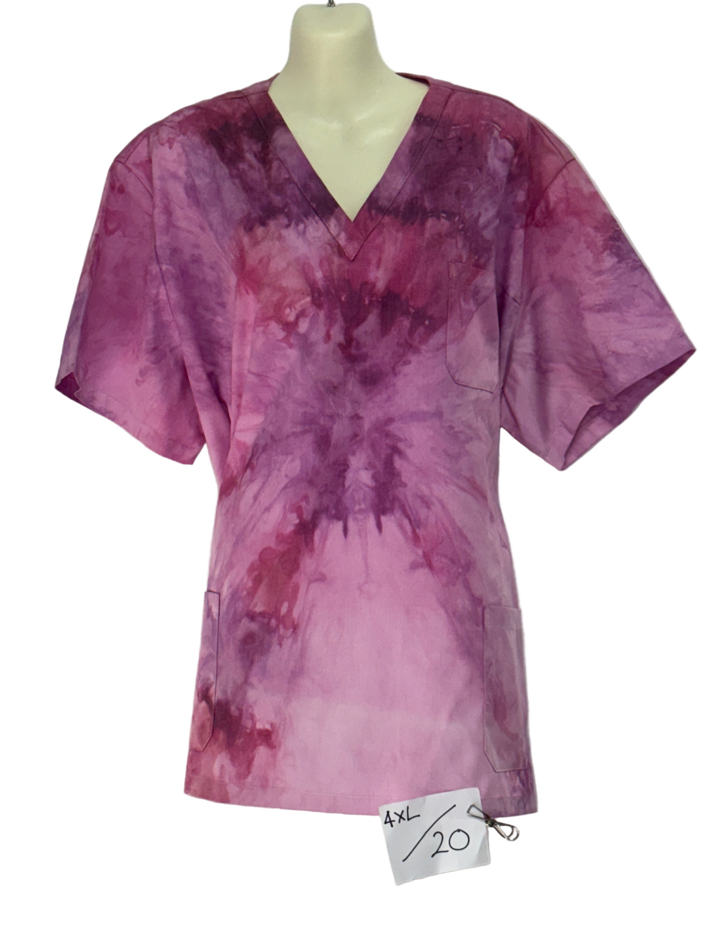 Purple pash scrub top