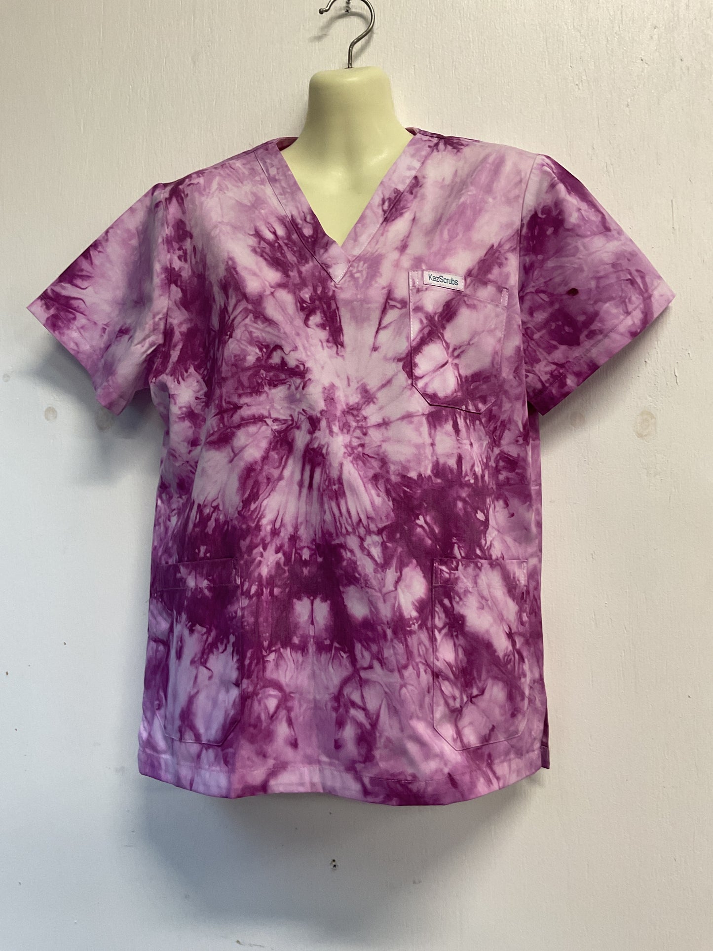 Purple pash scrub top