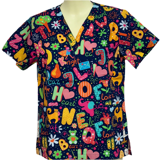 ABC scrub top
