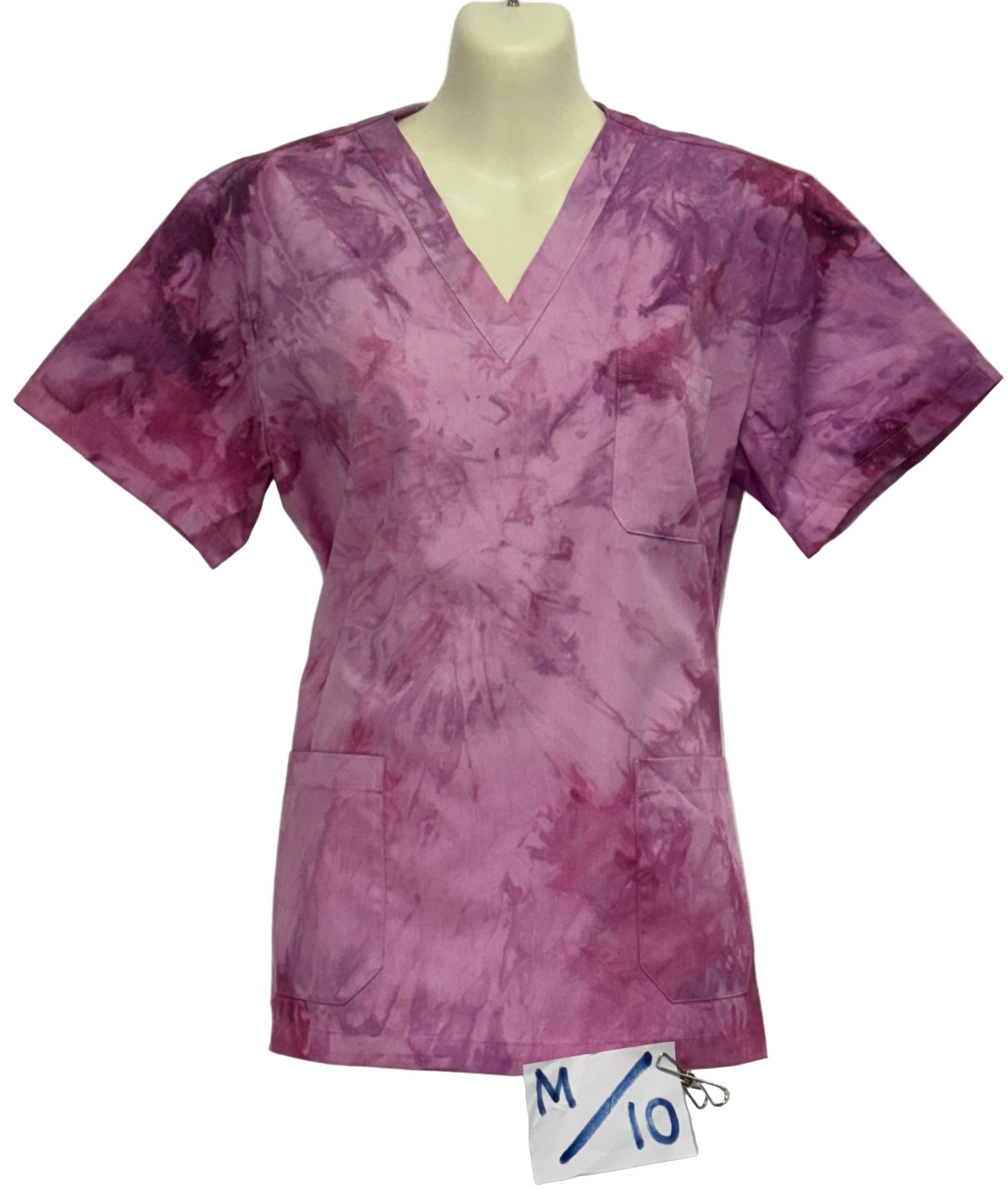 Purple pash scrub top