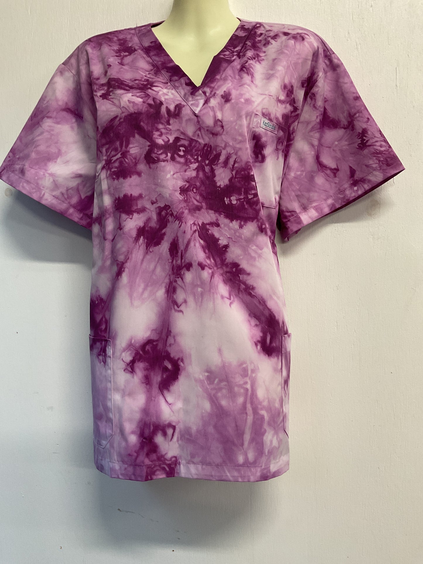 Purple pash scrub top