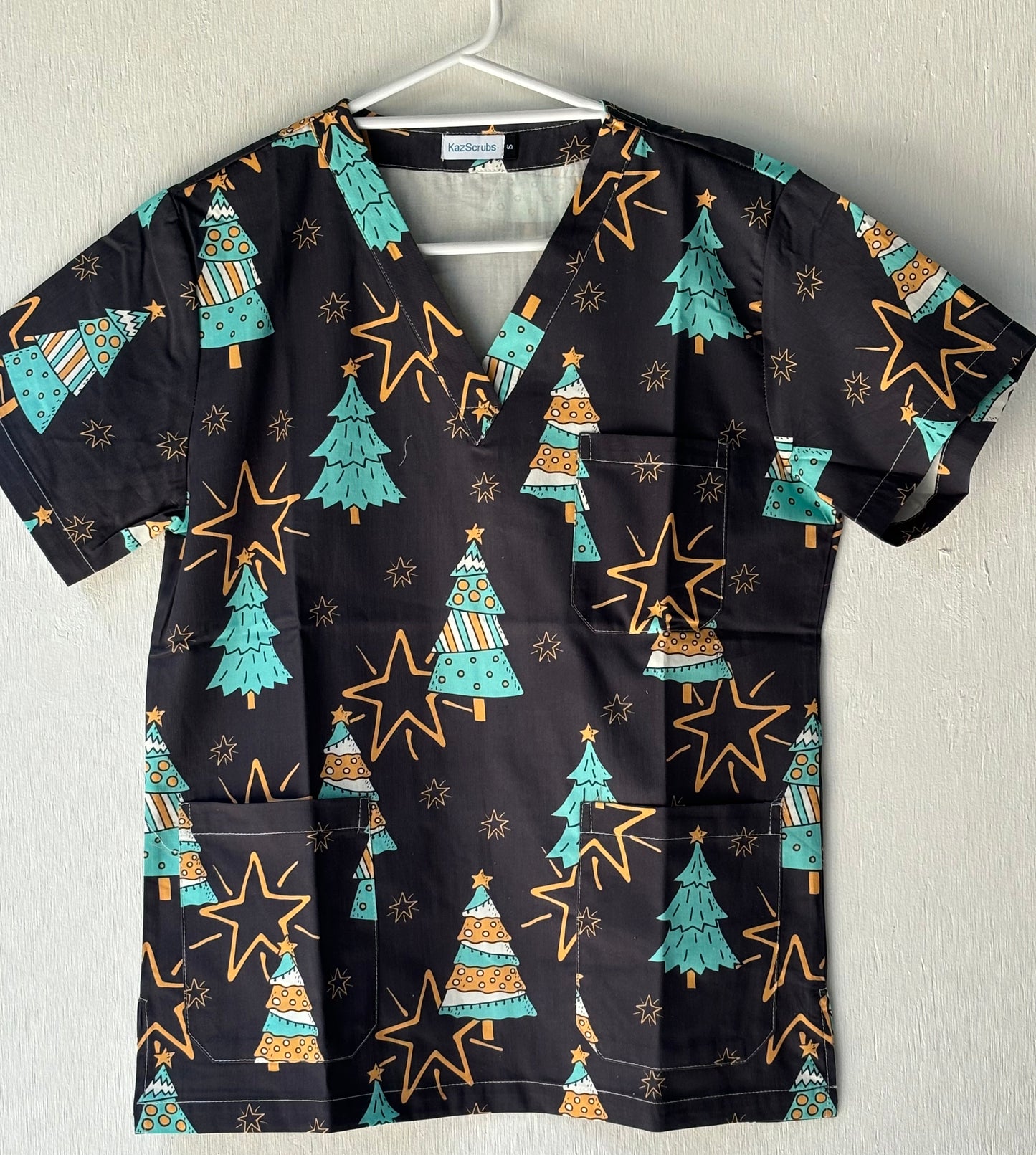 Celebration scrub top