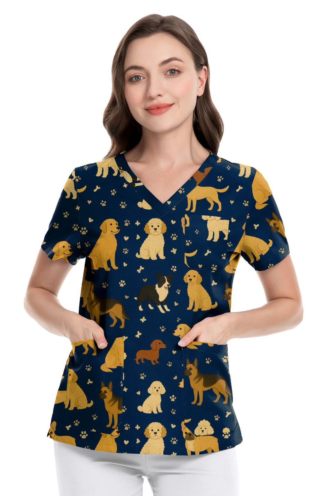 Pawsome scrub top KazScrubs