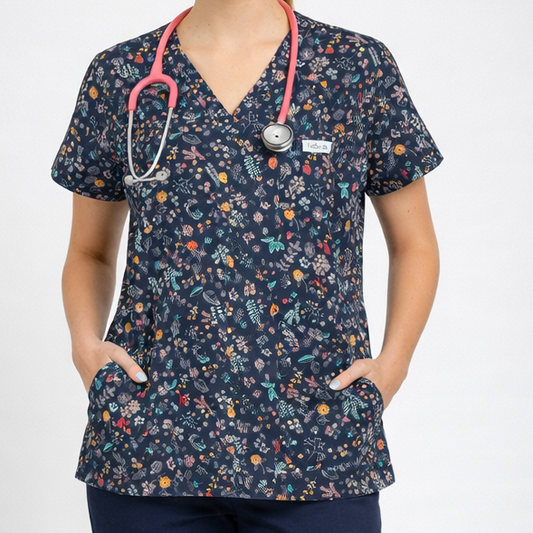 Garden love scrub top KazScrubs