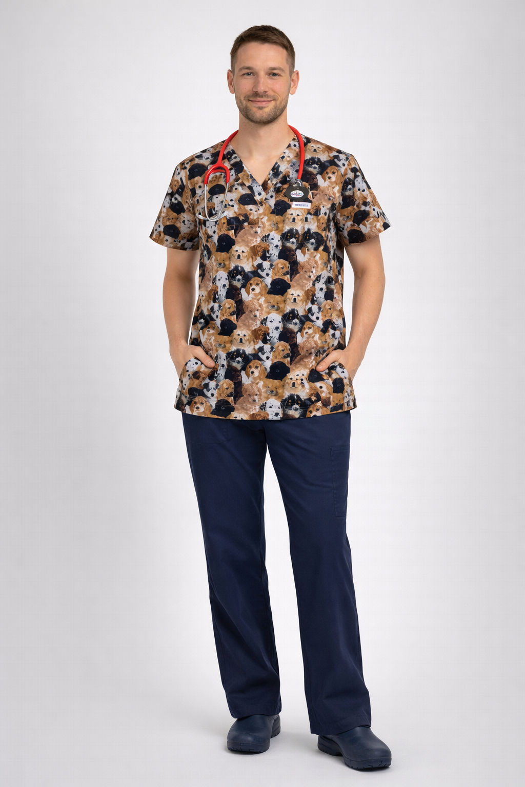Who let the dogs out? Scrub top KazScrubs