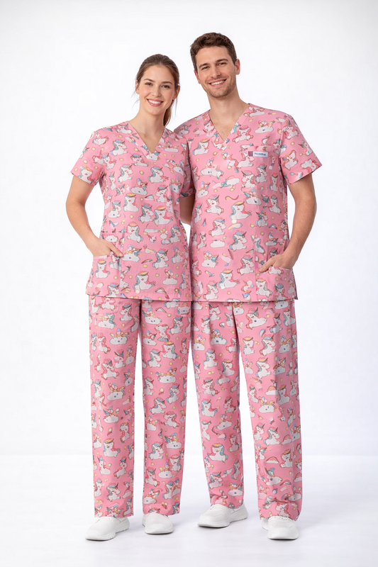 Unicorn Scrub set